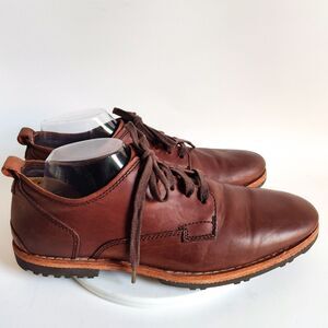 Timberland Boot Co Oxford Lace-up Shoes Size 10 Leather Bardstown Brown A19V9